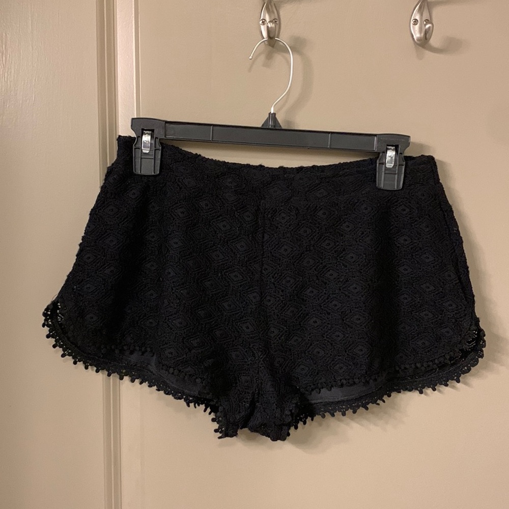 Nordstrom black knit shorts